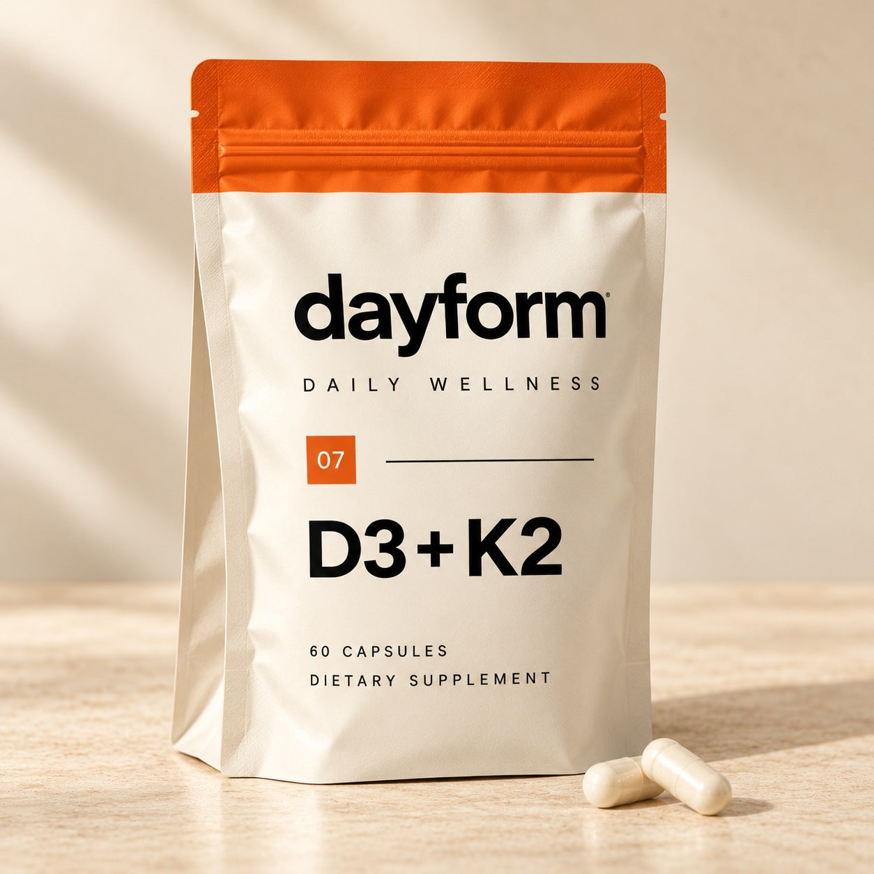 Dayform D3 + K2 packaging concept