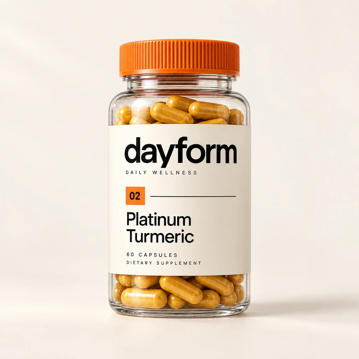 Dayform Platinum Turmeric packaging concept